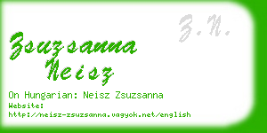 zsuzsanna neisz business card